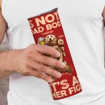 Gobelet Personnalisé avec 1-7 Noms Enfants et Papa d'Ours Bouteille avec Paille et Brosse Cadeau de Fête pour Papa