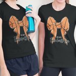 T-shirt 100% Coton Enfant Adulte Personnalisé avec Nom Noeud de Papillon en Balles des Sports Cadeau d'Anniversaire pour Amoureux du Sport Famille