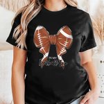 T-shirt 100% Coton Enfant Adulte Personnalisé avec Nom Noeud de Papillon en Balles des Sports Cadeau d'Anniversaire pour Amoureux du Sport Famille