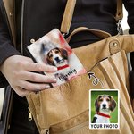 Personalized Watercolour Photo Pet Portrait Passport Cover with Name Birthday Travel Gift for Pet Lover