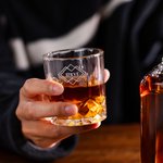 Verre à Whiskey 210ml Personnalisé avec Nom Tumbler de Qualité Alimentaire Cadeau d'Anniversaire la Fête des Pères pour Homme