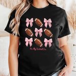 Coqueta Personalizada Lazo Fútbol Baloncesto Deporte Niño Camiseta con Nombre Cumpleaños Día del Niño Regalo para Niños