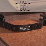 Bracciale da uomo con codice Morse inciso personalizzato e messaggio segreto Regalo per la festa del papà e l'anniversario per lui