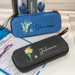 Gepersonaliseerde Geboorte Bloem EVA Stethoscoop Draagtas met Mesh Pocket en Naam Afstuderen Waardering Gift voor Verpleegkundige Medische Student