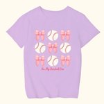 Coqueta Personalizada Lazo Fútbol Baloncesto Deporte Niño Camiseta con Nombre Cumpleaños Día del Niño Regalo para Niños