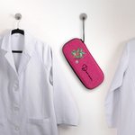 Gepersonaliseerde Geboorte Bloem EVA Stethoscoop Draagtas met Mesh Pocket en Naam Afstuderen Waardering Gift voor Verpleegkundige Medische Student