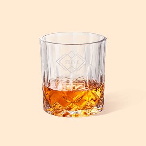 Personalisiertes Monogramm 210ml Whisky Glas mit Namen Initiale Gravur Geburtstag Vatertag Geschenk für Herren