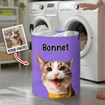 Personalisierte wasserdichtes Haustier Porträt Ölmalerei Wäsche Aufbewahrungskorb mit Namen und Griff Geburtstag Geschenk für Tierliebhaber