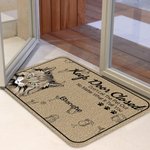Mantén la puerta cerrada 1-6 Imágenes de mascotas Alfombrilla con nombre para inauguración de la casa Regalo de aniversario para amantes de las mascotas