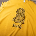 Dibujo Personalizado Retrato de Mascota Foto Camiseta Sudadera Sudadera con Capucha con Nombre Regalo de Cumpleaños para los Amantes de las Mascotas D