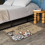 Personalised Welcome to Our Home 1-6 Pet Images Floor Mat with Name Housewarming Anniversary Gift for Pet Lover