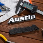 Gepersonaliseerde 3D Naam Toolbox Magnet Workshop DIY Accessoire Vaderdag Gift voor Papa Opa Monteur