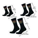 Personalized Husband Father Grandpa Legend Cotton Soft Crew Socks with Text Funny Father's Day Birthday Gift for Men