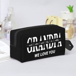Personalised Large Capacity Toiletry Travel Bag with 1-12 Kid Names and Text Father's Day Gift For Men