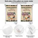 Bandiera da giardino personalizzata Making Memories One Campsite at a Time Regalo per coppie di campeggiatori