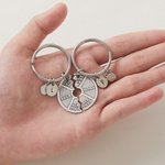 Personalised Engraved Gym Weight Plate Always Together Matching Keychain with Initials Charms Gift for Couple Best Friend Fitness Enthusiasts