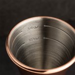 Jigger en Acier Inoxydable Personnalisé avec Texte Gravé Accessoire Bar à Domicile Cadeau Fête des Pères pour Amateur de Cocktails