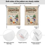 Esposo y esposa personalizados Camping Socios de por vida Bandera de jardín Regalo para Pareja 6