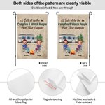 Personalized Let's Sit by the Campfire and Watch People Park Their Campers Garden Flag Gifts for Camping Couples