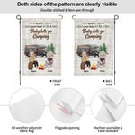 Personalized I Want to Hold Your Hand at 80 and Say Baby Let's Go Camping Garden Flag Valentine's Day Gift for Couple
