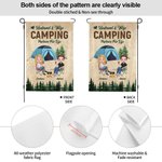 Personalized Husband And Wife Camping Partners for Life Garden Flag Gift for Camping Couples