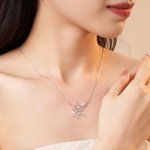 Personalized Hollow Hairdresser Birth Flower Necklace with Birthstone Minimalist Jewellery Birthday Appreciation Gift for Stylists Hairdressing Lovers