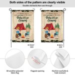 Personalized I Want to Hold Your Hand at 80 and Say Baby Let's Go Camping Garden Flag Gift for Couples