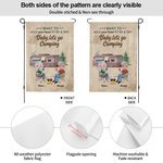 Personalized I Want to Hold Your Hand at 80 and Say Baby Let's Go Camping Garden Flag Gift for Couple