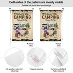 Esposo y esposa personalizados Camping Socios de por vida Jardín Bandera Aniversario Conmemorativo Regalo para Pareja