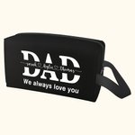 Personalised Large Capacity Toiletry Travel Bag with 1-12 Kid Names and Text Father's Day Gift For Men