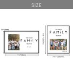 Cadre Photo Personnalisé avec Photo Texte Date Réunion de Famille Décoration à Domicile Cadeau Fête Emménagement pour Famille