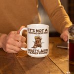 Gepersonaliseerde Beer Papa Bear It's A Father Figure 11oz 15oz Keramische mok met 1-7 Babybeertjes en namen Grappig Vaderdag Verjaardagscadeau voor p
