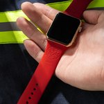 Pulsera de silicona personalizada para Apple Watch de bombero con nombre grabado Regalo de cumpleaños Día del Padre para bombero