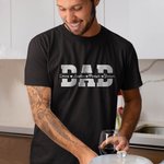 T-shirt Personnalisé 100% Coton Personnalisé avec les Noms des Enfants Cadeau Fête des Pères pour Papa Grand-père