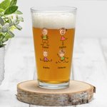 Bicchiere da birra personalizzato con nome e ritratto foto, design divertente 