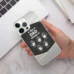 Personalised This Dad Grandpa Belongs To Palm Print TPU Phone Case for iPhone with 1-6 Names Birthday Father's Day Gift for Him