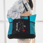 Personalizzato Carino Graffiti Apple Lettera Oxford Tote Bag con nome Grande capacità Accessorio Regalo di apprezzamento per la festa dell'insegnante