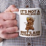 Gepersonaliseerde Beer Papa Bear It's A Father Figure 11oz 15oz Keramische mok met 1-7 Babybeertjes en namen Grappig Vaderdag Verjaardagscadeau voor p