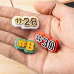 Personalised 3D Player Number Clog Charm Shoe Accessories Birthday Gift for Sport Lover