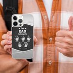 Personalised This Dad Grandpa Belongs To Palm Print TPU Phone Case for iPhone with 1-6 Names Birthday Father's Day Gift for Him