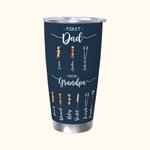 Personalizzato Prima papà ora nonno BBQ Food 20 oz Tumbler isolato con il nome del bambino Regalo di compleanno per la festa del papà per la famiglia