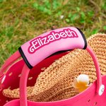 Personlig rosa docka bagagehandtag omslag med namn resetillbehör födelsedag brudfest present till henne