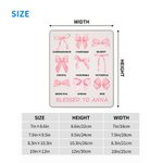 Personalized Coquette Bow Blessed Words of Bible Multiple Sizes Non-Slip Mouse Pad with Text Birthday Religious Gift for Her