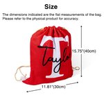 Borsa a tracolla personalizzata multicolore con iniziali e nome Regalo per il ritorno a scuola per i bambini