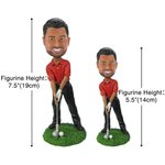 Personalised Handmade 3D Bobblehead Doll Photo Golfer Figurine Father's Day Birthday Gift for Father Golf Lover