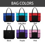 Sac de Voyage Personnalisé avec Nom et Fleur de Naissance Grande Capacité Pochette en Maille Cadeau Anniversaire Mariage pour Femme