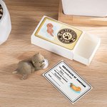 Boîte d'allumettes Mini Otter avec carte d'identité Décoration de bureau Romantisme Soutien émotionnel Cadeau d'anniversaire pour l'amoureux de la loutre