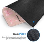 Personalized Coquette Bow Blessed Words of Bible Multiple Sizes Non-Slip Mouse Pad with Text Birthday Religious Gift for Her