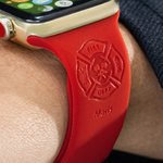 Pulsera de silicona personalizada para Apple Watch de bombero con nombre grabado Regalo de cumpleaños Día del Padre para bombero