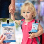 Tarjeta de Alerta Médica de Contacto de Emergencia para Autismo Personalizada con Nombre y Número Regalo de Viaje de Vuelta al Cole para Niño